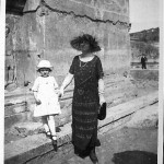 My mother and my grandmother at the Forum, Rome, 1924